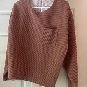 Lightly worn brown long sleeve